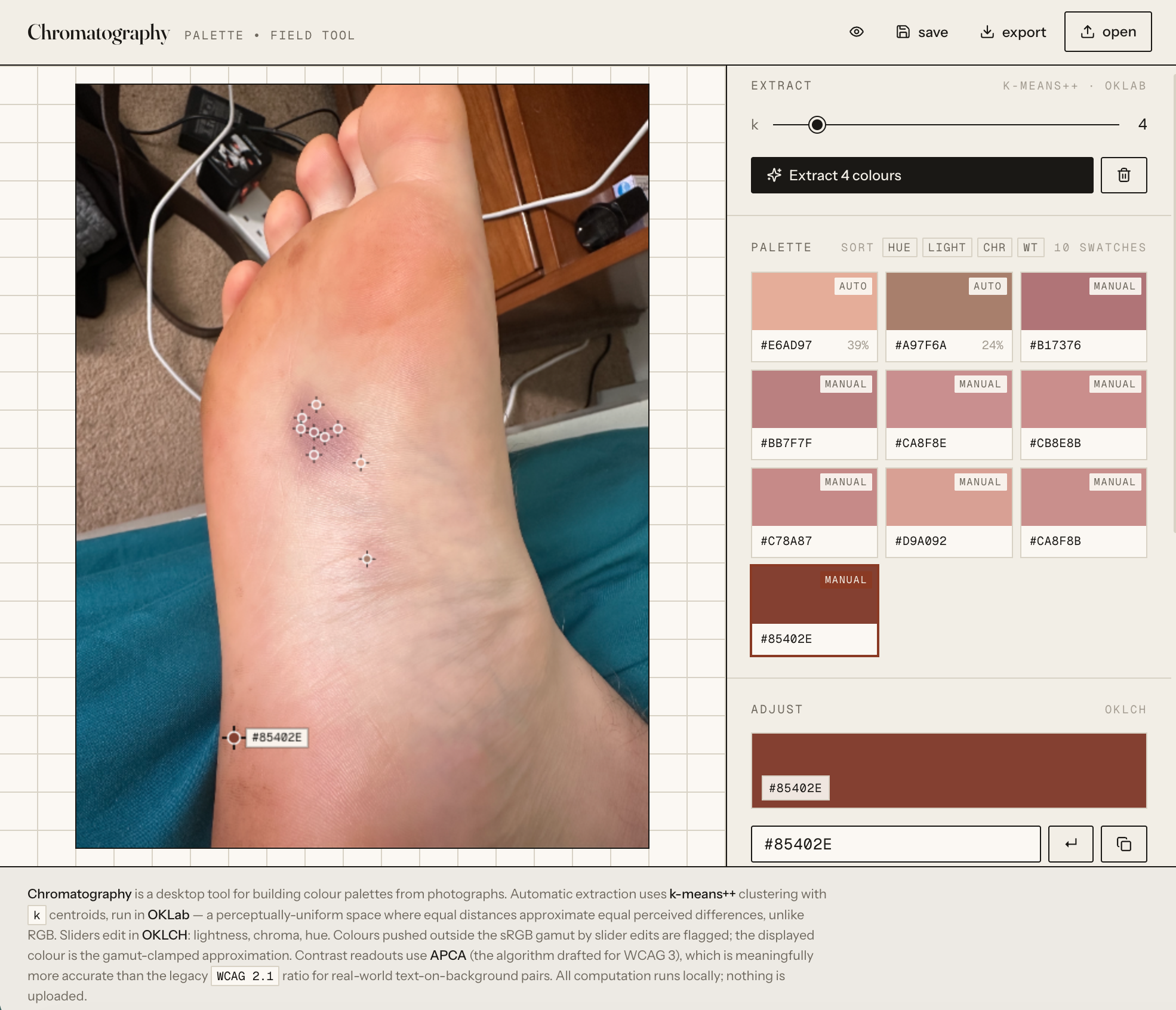 "Fired clay" palette source